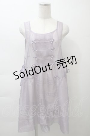 画像: 仲夏物語（海外ロリータブランド） / オーガンジーエプロン  ラベンダー S-25-10-24-1033-EL-SK-HR-ZS