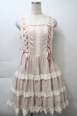 画像: BABY,THE STARS SHINE BRIGHT / ミルフィーユジャンパースカート  モーヴピンク S-25-10-24-005-BA-OP-AS-ZS