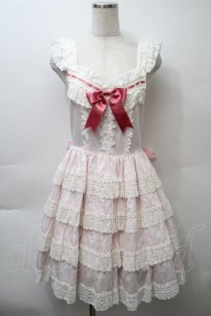 画像: BABY,THE STARS SHINE BRIGHT / エリザベスジャンパースカート  ピンクＸ白 S-25-10-24-006-BA-OP-SA-ZS