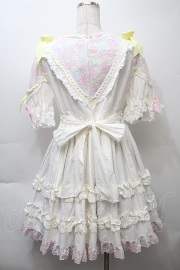 画像2: BABY,THE STARS SHINE BRIGHT / はるちゃんの花舞うEternal Gardenワンピース  オフ白(バーバリー) S-25-10-24-008-BA-OP-SZ-ZT300 (2)