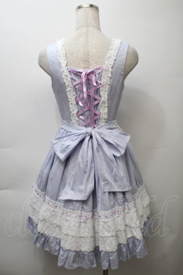 画像2: BABY,THE STARS SHINE BRIGHT / レースフリルジャンパースカート  ラベンダー S-25-10-24-011-BA-OP-HR-ZS (2)