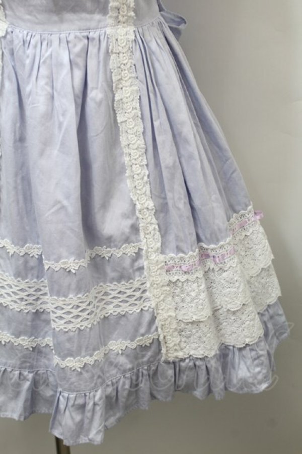 画像4: BABY,THE STARS SHINE BRIGHT / レースフリルジャンパースカート  ラベンダー S-25-10-24-011-BA-OP-HR-ZS (4)