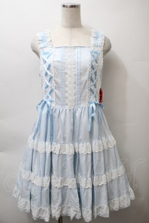 画像: BABY,THE STARS SHINE BRIGHT / ミルフィーユジャンパースカート（2022年）  サックス S-25-10-24-012-BA-OP-AS-ZS