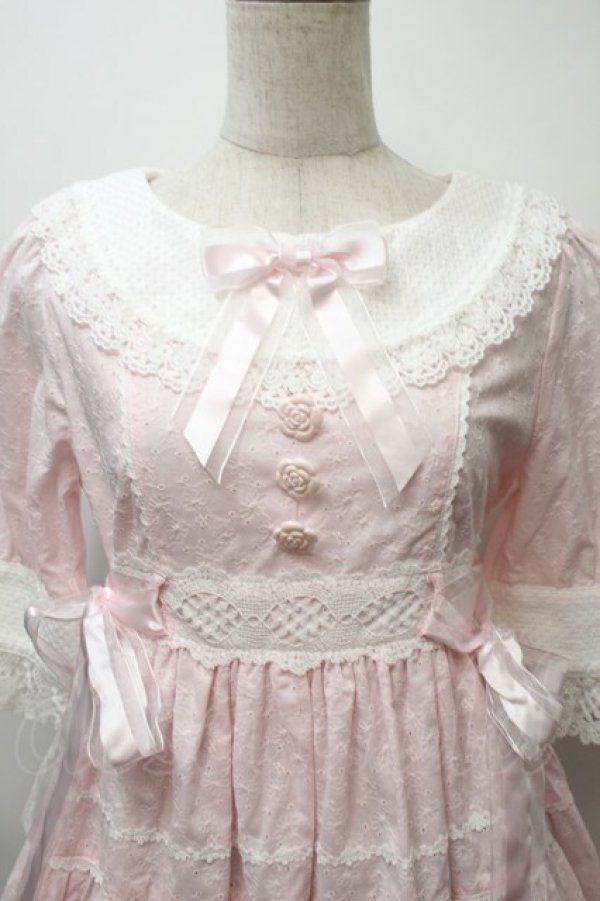 画像3: BABY,THE STARS SHINE BRIGHT / はわせティアードワンピース  ピンク S-25-10-24-002-BA-OP-AS-ZS (3)