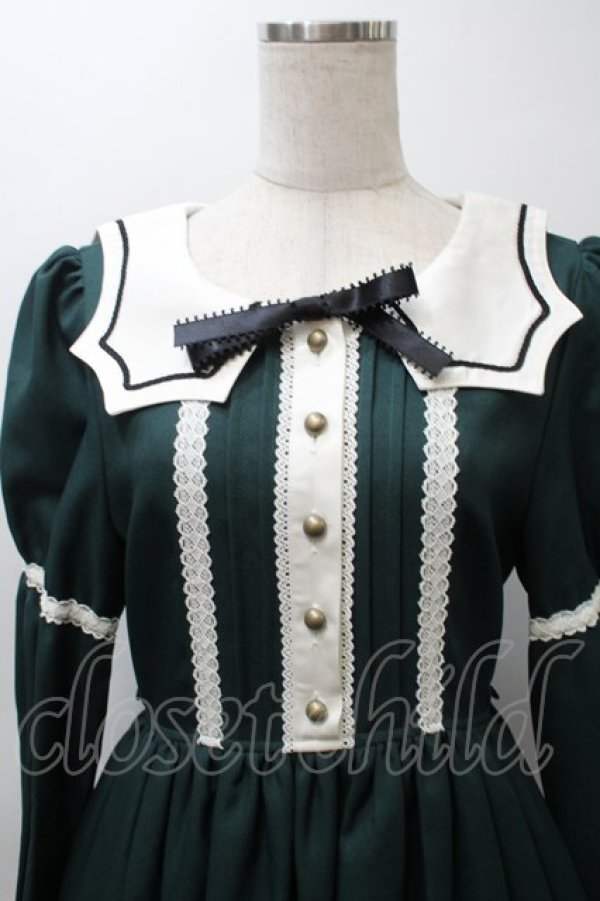 画像3: ALICE and the PIRATES / Bat Maidワンピース  グリーン S-25-10-24-019-PA-OP-AS-ZS (3)