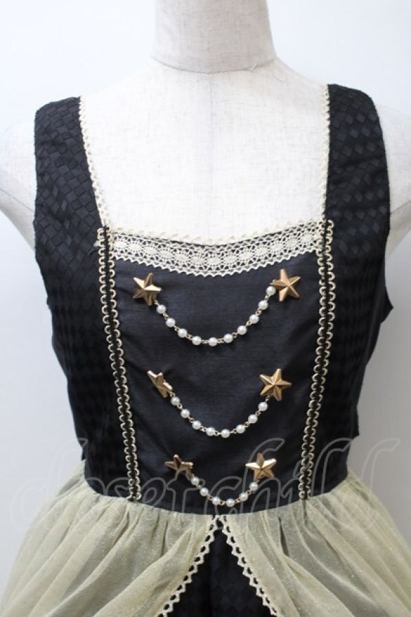 画像3: ALICE and the PIRATES / 夢か現か、記憶の中のPiste d'un cirque “Un”ジャンパースカート  黒 S-25-10-24-020-PA-OP-SZ-ZS (3)