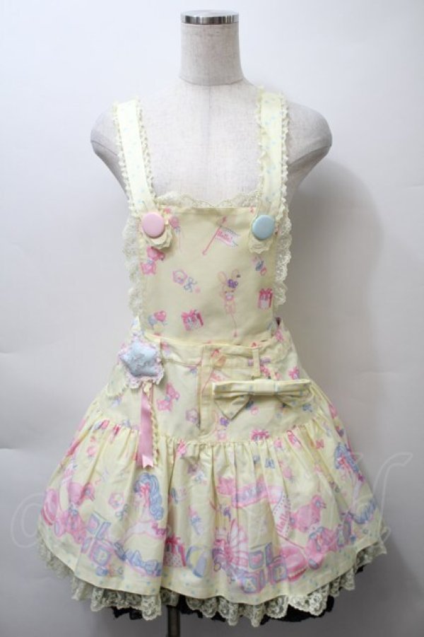 画像1: Angelic Pretty / Dreamyベビールームサロペット  イエロー S-25-10-24-022-AP-OP-SZ-ZT322 (1)