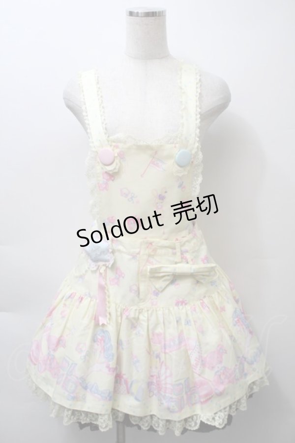 画像1: Angelic Pretty / Dreamyベビールームサロペット  イエロー S-25-10-24-022-AP-OP-SZ-ZT322 (1)