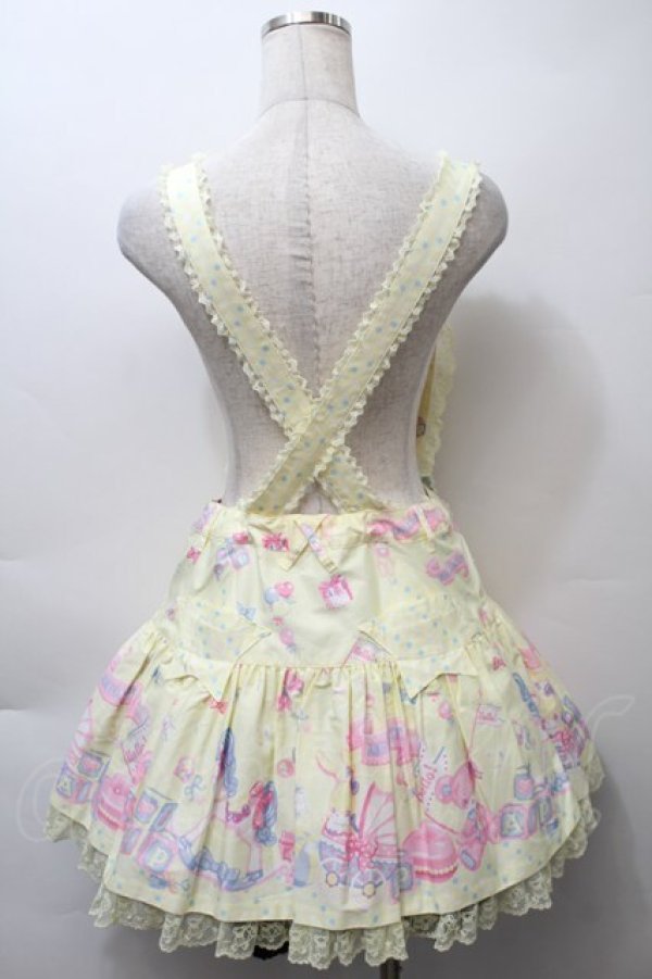 画像2: Angelic Pretty / Dreamyベビールームサロペット  イエロー S-25-10-24-022-AP-OP-SZ-ZT322 (2)