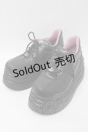 画像: YOSUKE / 厚底スニーカー 27 黒 S-25-10-26-004-PU-SH-AS-ZS