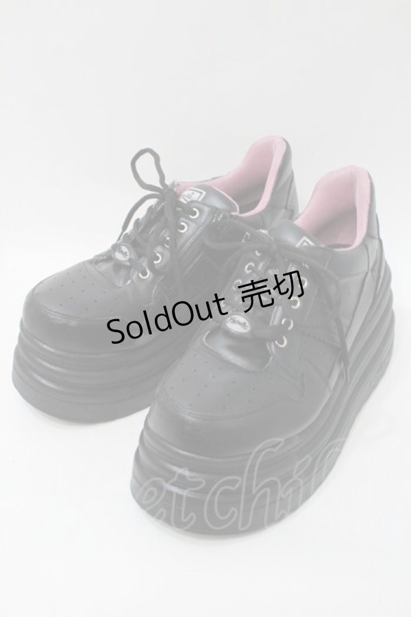 画像1: YOSUKE / 厚底スニーカー 27 黒 S-25-10-26-004-PU-SH-AS-ZS (1)