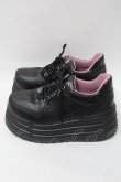 画像2: YOSUKE / 厚底スニーカー 27 黒 S-25-10-26-004-PU-SH-AS-ZS (2)