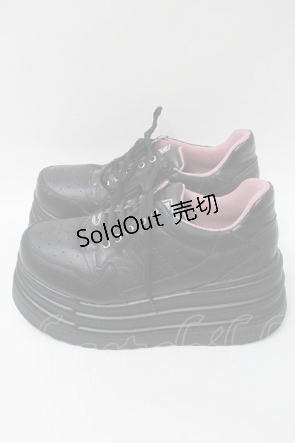 画像2: YOSUKE / 厚底スニーカー 27 黒 S-25-10-26-004-PU-SH-AS-ZS (2)