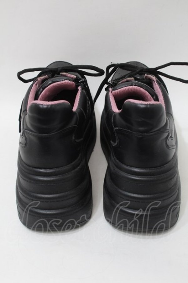 画像3: YOSUKE / 厚底スニーカー 27 黒 S-25-10-26-004-PU-SH-AS-ZS (3)