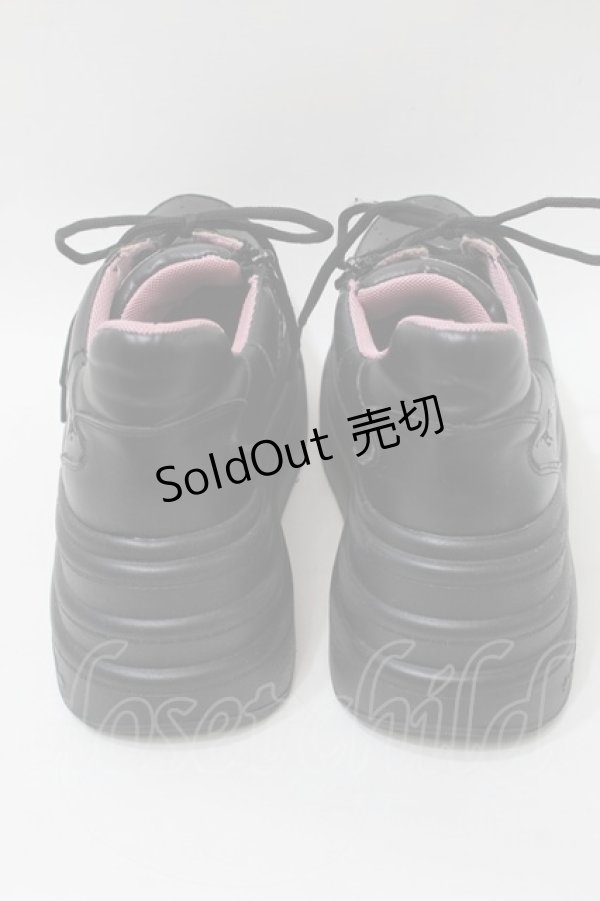画像3: YOSUKE / 厚底スニーカー 27 黒 S-25-10-26-004-PU-SH-AS-ZS (3)