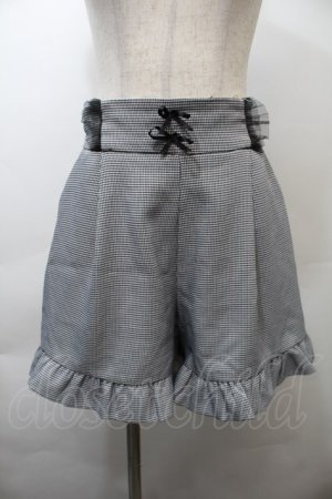 画像: MA*RS / フリルキュロット  黒ｘ白 S-25-10-26-057-EL-PA-AS-ZS