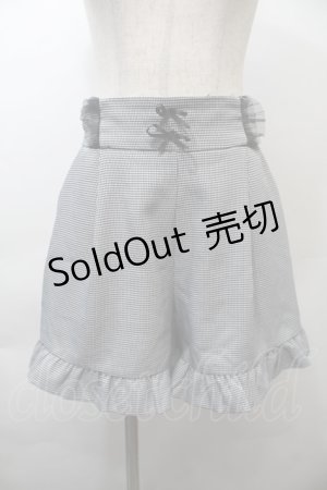 画像: MA*RS / フリルキュロット  黒ｘ白 S-25-10-26-057-EL-PA-AS-ZS