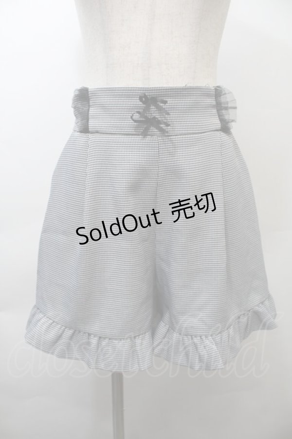 画像1: MA*RS / フリルキュロット  黒ｘ白 S-25-10-26-057-EL-PA-AS-ZS (1)