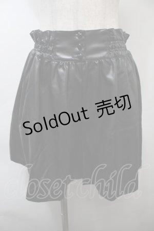 画像: MILK / フェイクレザーキュロット  黒 S-25-10-26-058-ML-SK-HR-ZS