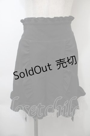 画像: MA*RS / フリルキュロット  黒 S-25-10-26-059-EL-PA-AS-ZS