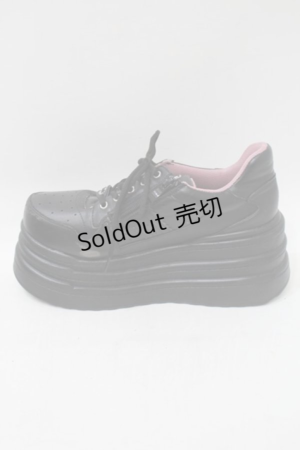 画像5: YOSUKE / 厚底スニーカー 27 黒 S-25-10-26-004-PU-SH-AS-ZS (5)