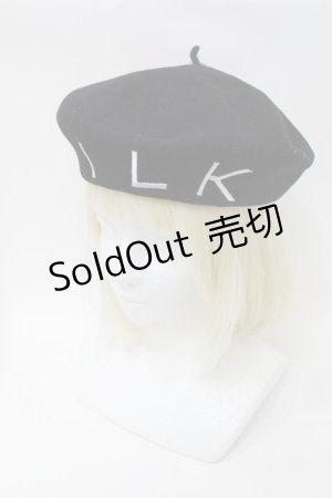 画像: MILK / BIGロゴベレー  黒 S-25-10-26-008-ML-AC-HR-ZS