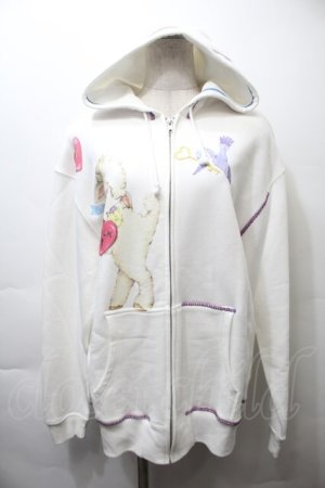 画像: MILK / little friends パーカー  白 S-25-10-26-018-ML-TO-HR-ZS