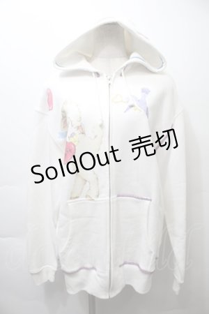 画像: MILK / little friends パーカー  白 S-25-10-26-018-ML-TO-HR-ZS