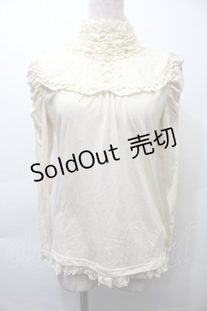 画像: axes femme / ビジュー使いレースアッププルオーバー  キナリ S-25-10-26-020-AX-TO-HR-ZS