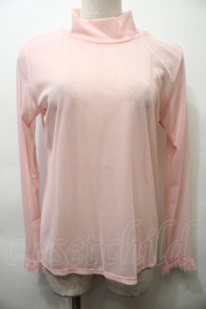 画像: MILK / Sheer ハイネックインナー  ピンク S-25-10-26-025-ML-TO-HR-ZS