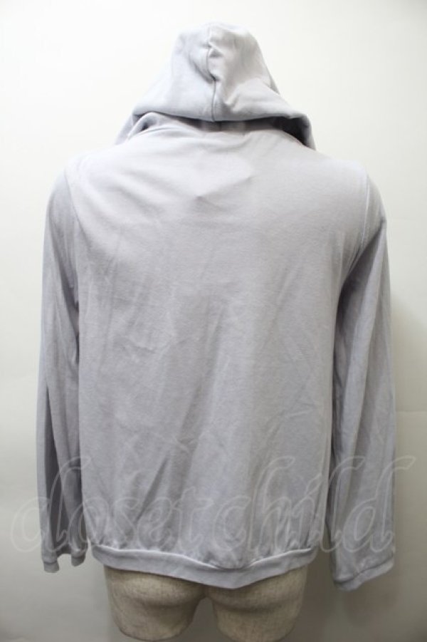 画像2: axes femme / レース使いフードパーカー  サックス S-25-10-26-028-AX-TO-HR-ZS (2)