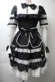 画像1: AND ROMEO / リボンレース豪華ワンピース  黒ｘ白 S-25-10-26-043-LO-OP-HR-ZS (1)
