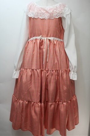 画像: HirokoTokumine / ギンガムワンピース  赤ｘ白 S-25-10-27-005-LO-OP-AS-ZS