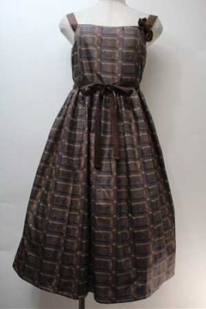 画像: Enchantlic Enchantilly / Enchantilly Chocolate　ジャンパースカート  ブラウン S-25-10-27-012-LO-OP-HR-ZS