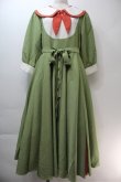 画像1: Favorite / ハサミ風リボンのお裁縫デザインワンピース  グリーン S-25-10-27-013-LO-OP-HR-ZS (1)