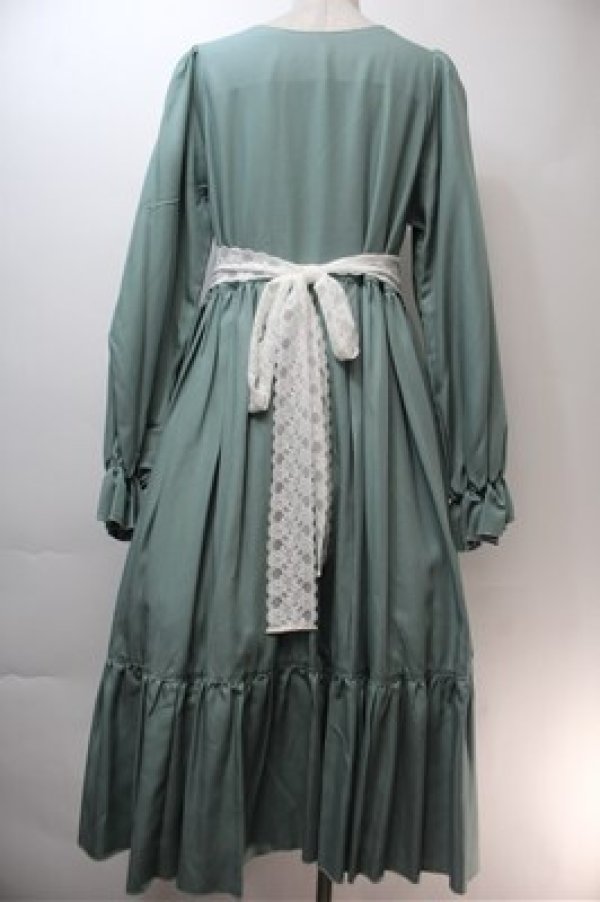 画像2: HirokoTokumine / アリアンヌワンピース  グリーン S-25-10-27-016-LO-OP-AS-ZS (2)