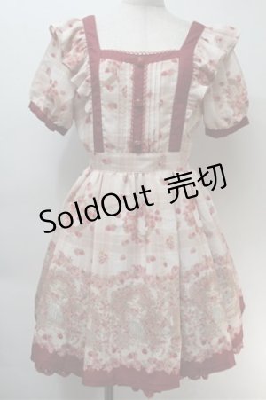 画像: LIZ LISA / 木苺柄ワンピース  エンジ S-25-10-27-026-LO-OP-HR-ZS