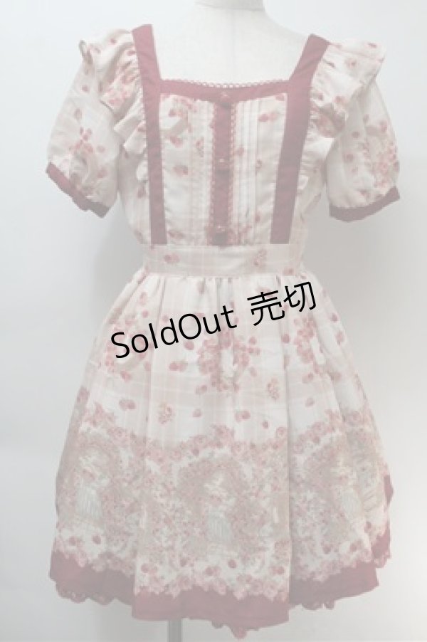 画像1: LIZ LISA / 木苺柄ワンピース  エンジ S-25-10-27-026-LO-OP-HR-ZS (1)