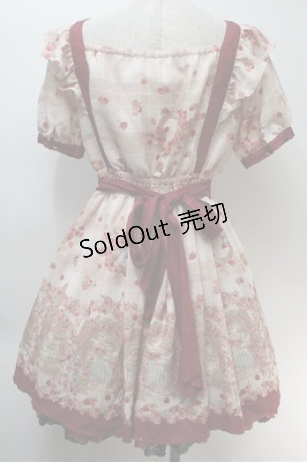 画像2: LIZ LISA / 木苺柄ワンピース  エンジ S-25-10-27-026-LO-OP-HR-ZS (2)