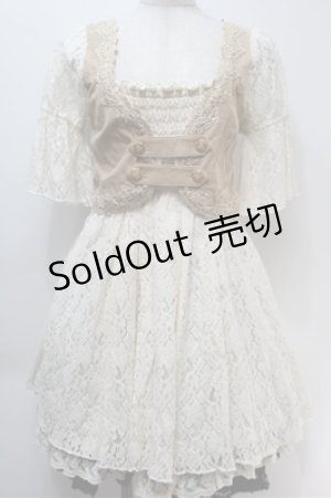 画像: LIZ LISA / レイヤードデザインワンピース  オフｘベージュ S-25-10-27-029-LO-OP-AS-ZS