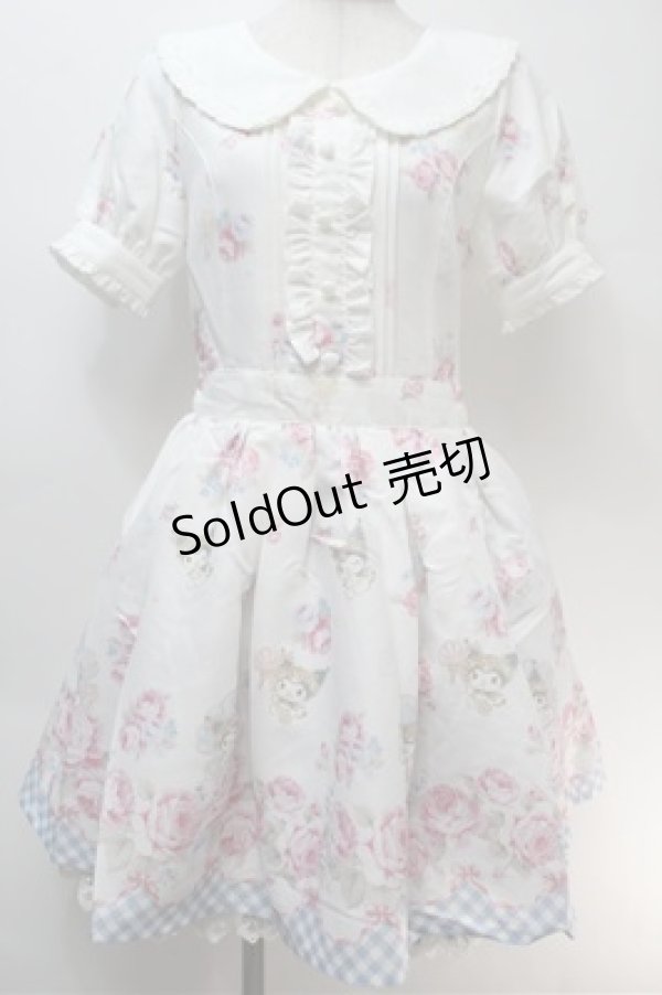 画像1: LIZ LISA / シェルローズクロミワンピース  白 S-25-10-27-033-LO-OP-AS-ZS (1)