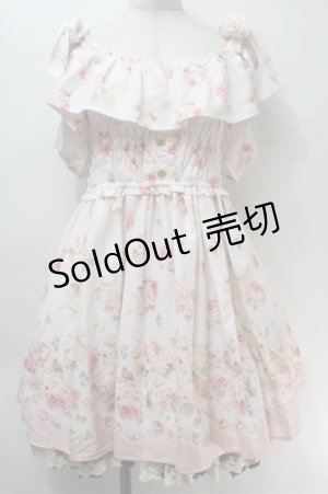 画像: LIZ LISA / 肩リボン花柄ワンピース  ピンク S-25-10-27-034-LO-OP-HR-ZS