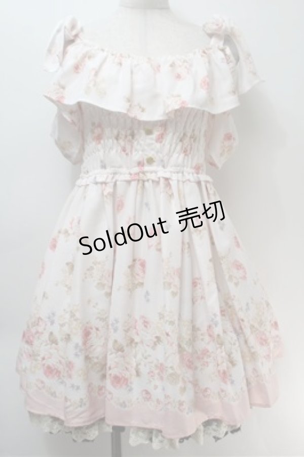 画像1: LIZ LISA / 肩リボン花柄ワンピース  ピンク S-25-10-27-034-LO-OP-HR-ZS (1)