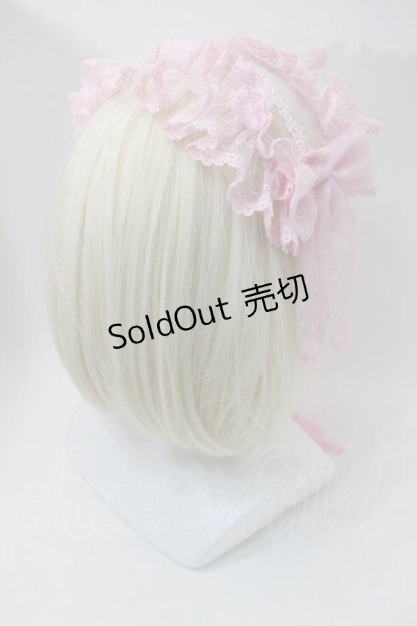 画像2: metamorphose / Fairyフリルヘッドドレス  ピンク S-25-10-29-005-ME-AC-AS-ZS (2)