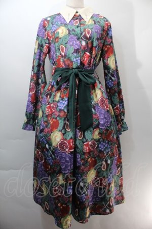 画像: axes femme / グルマンディーズワンピース  ワイン S-25-10-29-044-AX-OP-AS-ZS