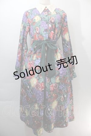 画像: axes femme / グルマンディーズワンピース  ワイン S-25-10-29-044-AX-OP-AS-ZS