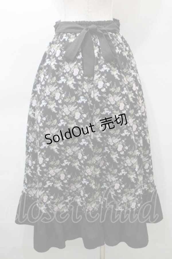 画像2: Kurumi Collaboration / グレイスフルコルセット風ロングスカート  黒 S-25-10-29-053-LO-SK-AS-ZS (2)