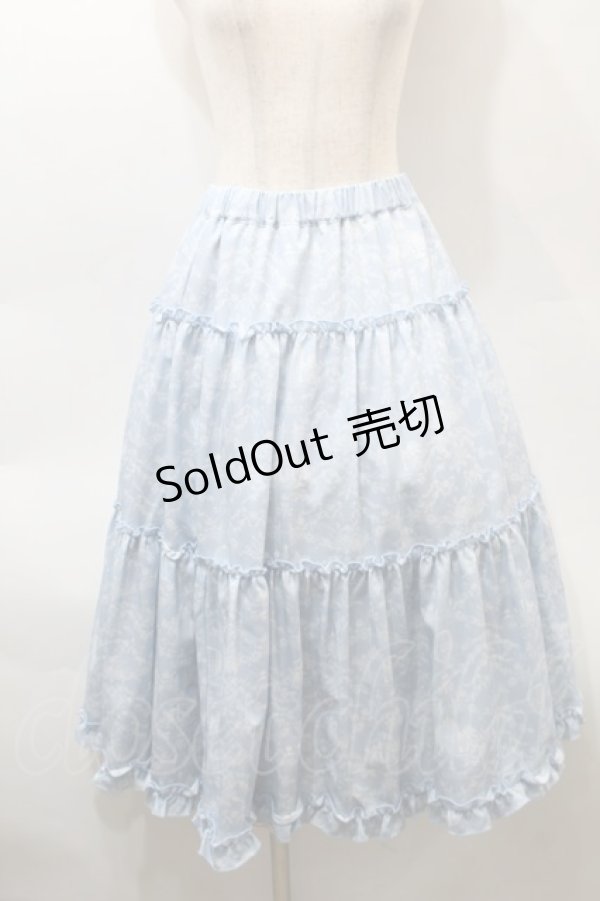 画像1: m petit by misako / NINA'S RVパニエスカート  サックス S-25-10-29-054-LO-SK-AS-ZS (1)