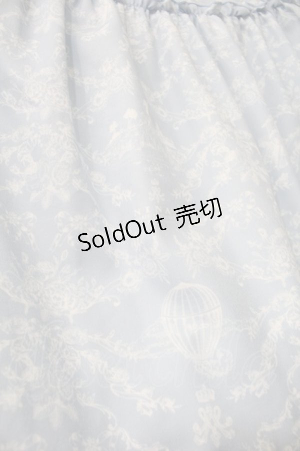 画像4: m petit by misako / NINA'S RVパニエスカート  サックス S-25-10-29-054-LO-SK-AS-ZS (4)