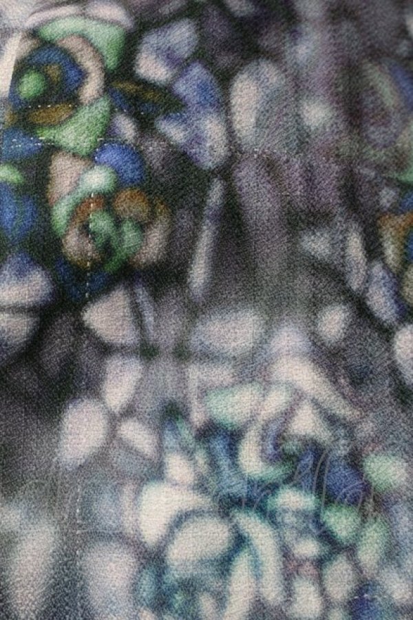 画像4: axes femme / ステンドグラスランプ柄スカート  ブルー S-25-10-29-055-AX-SK-AS-ZS (4)